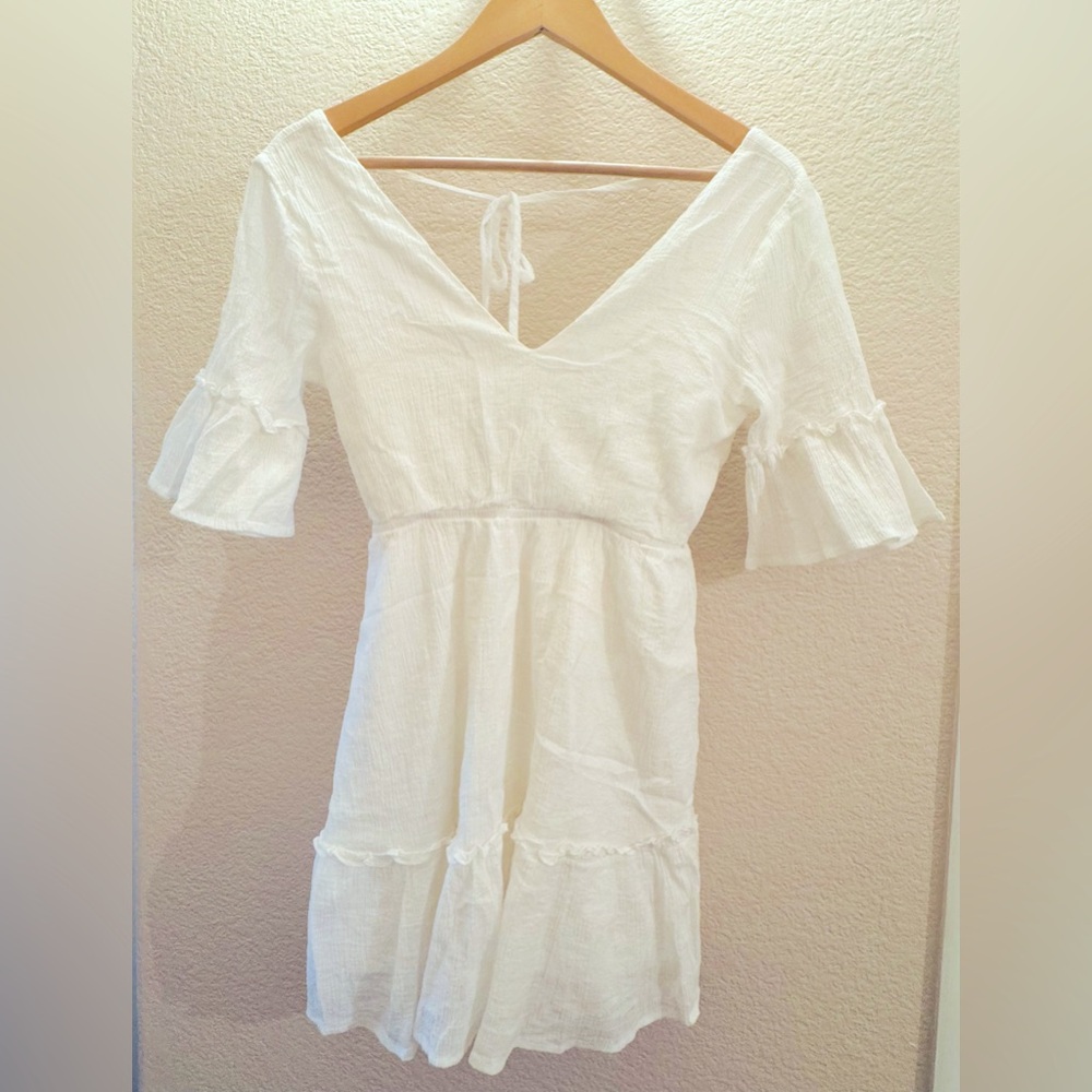 Lulus Flounce Sleeve Dress